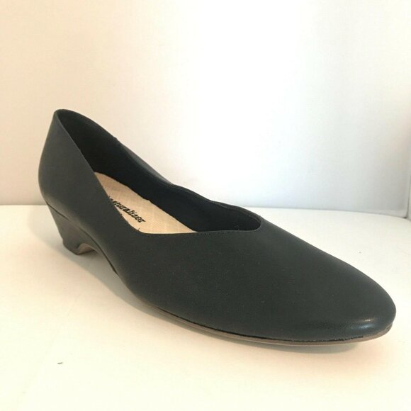 Womens Naturalizer Matte Black Wedge Heels Comfortable Size 10 - Picture 2 of 6